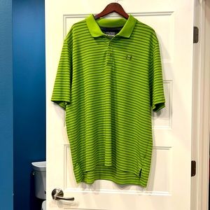 A lovely green Under Armour mens polo shirt!